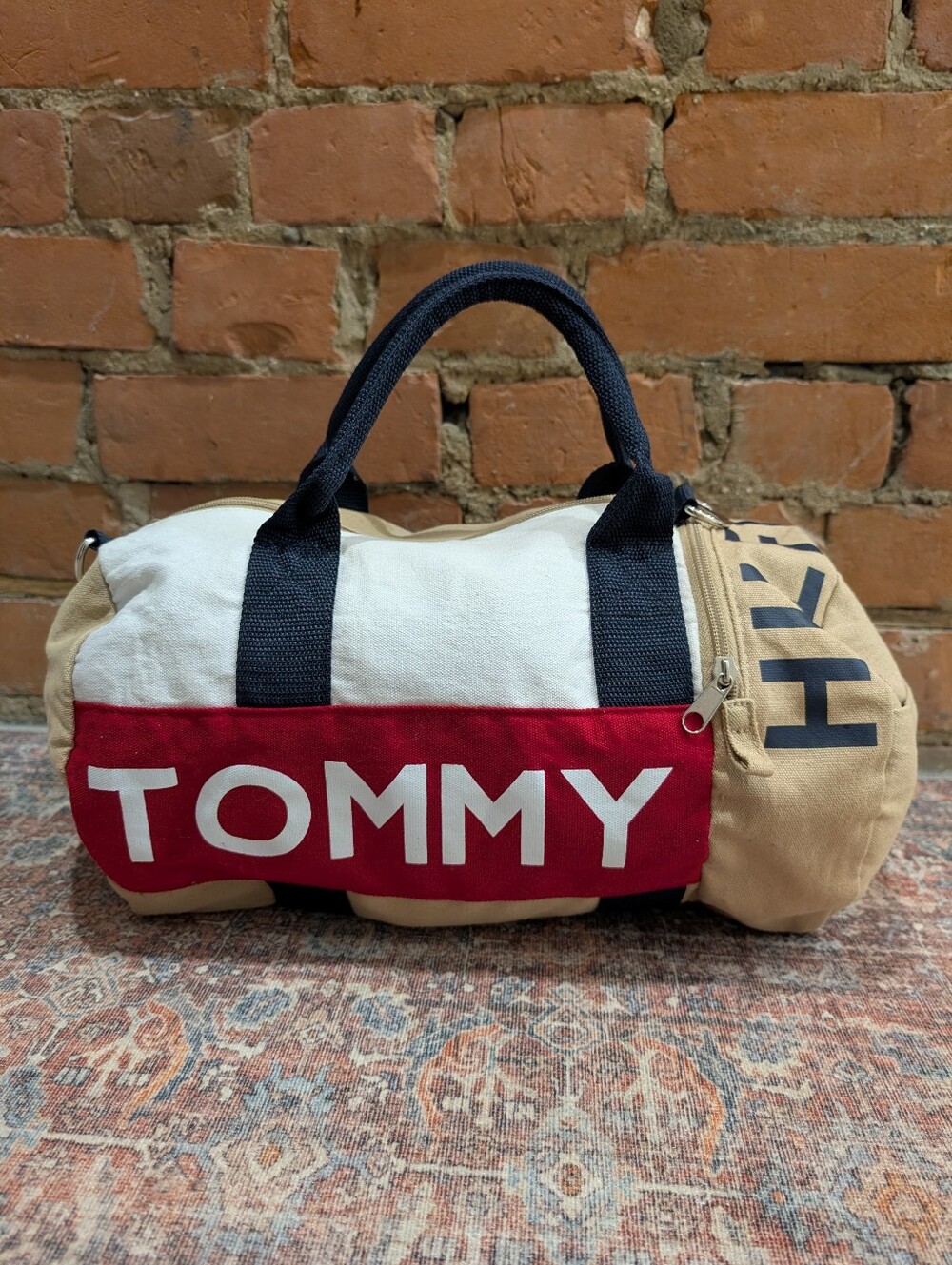 Tommy Hilfiger Cotton Canvas Small Duffel Bag